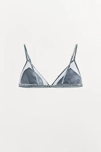 SILK TRIANGLE BRALETTE