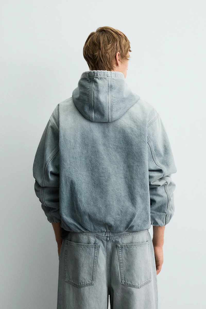 DENIM HOODIE JACKET
