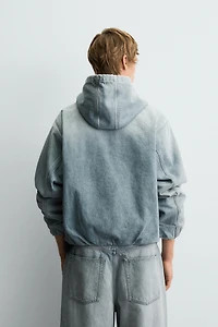 DENIM HOODIE JACKET