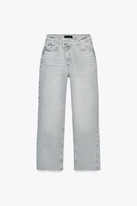 Z.09 STRAIGHT ANKLE HIGH WAIST CROSSOVER JEANS