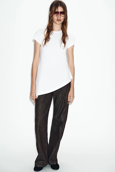 ASYMMETRIC SHORT SLEEVE T-SHIRT