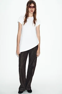 ASYMMETRIC SHORT SLEEVE T-SHIRT