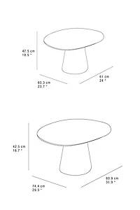 TABLE BASE CONIQUE