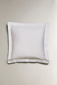 PLEATED COTTON SATEEN PILLOWCASE (400 THREAD COUNT)
