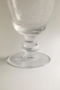 ENGRAVED WINE GLASS
