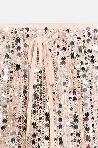 SEQUIN FLOWY PANTS