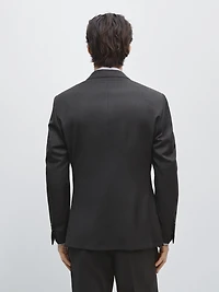 100% cool wool suit blazer