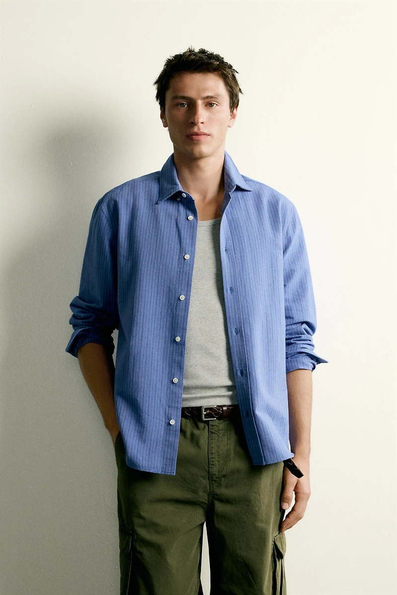 RELAXED FIT STRIPED SHIRT