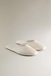 SATEEN MULES