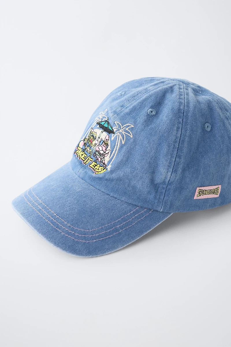 CASQUETTE BRODÉE BOB L'ÉPONGE © NICKELODEON