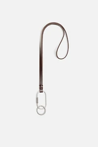 LEATHER PENDANT KEYCHAIN