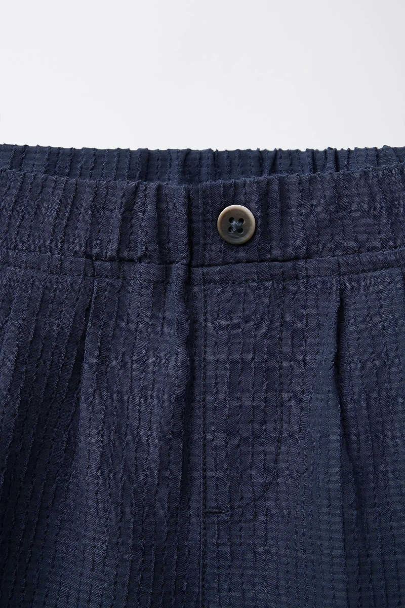 PANTALON BAGGY EN SEERSUCKER