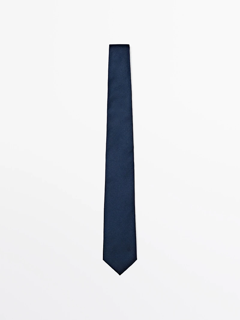 100% silk textured tie