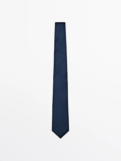 100% silk textured tie