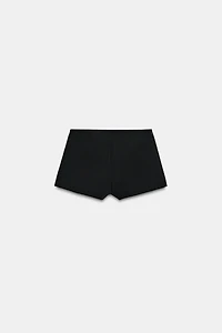 HIGH-WAISTED MINI SHORTS