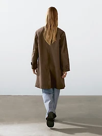 Cotton blend trench coat