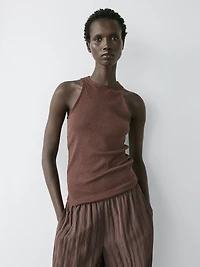 Lightweight 100% cotton knit top