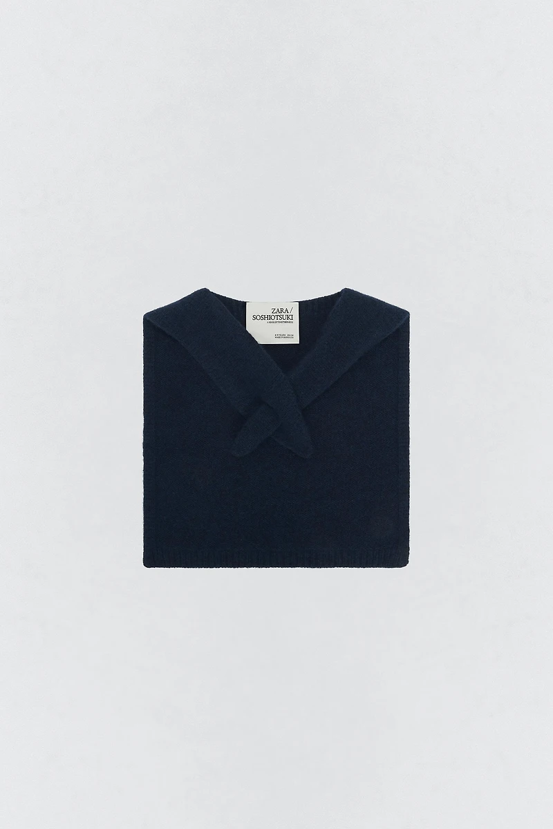 WOOL KNIT COLLAR SOSHIOTSUKI x ZARA