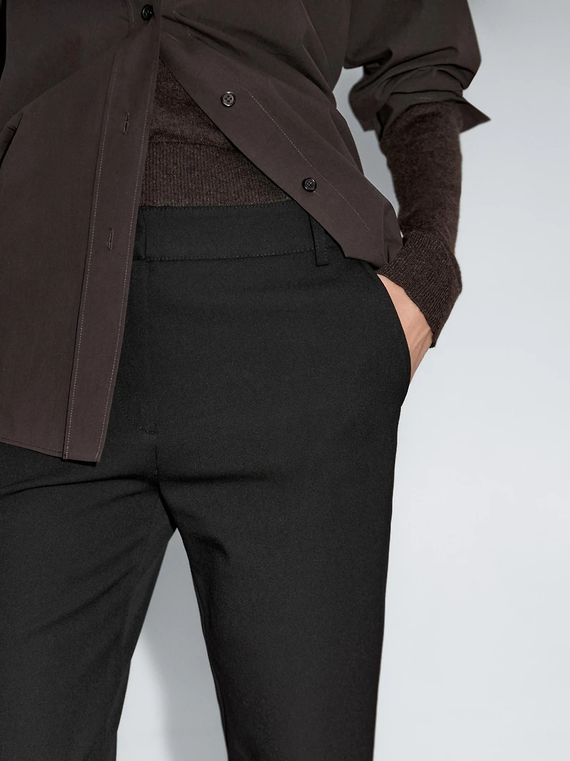 Straight-leg technical trousers