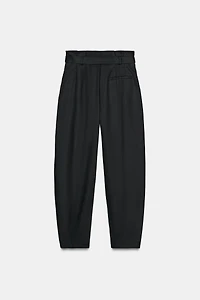 PANTALON PAPERBAG AVEC CEINTURE