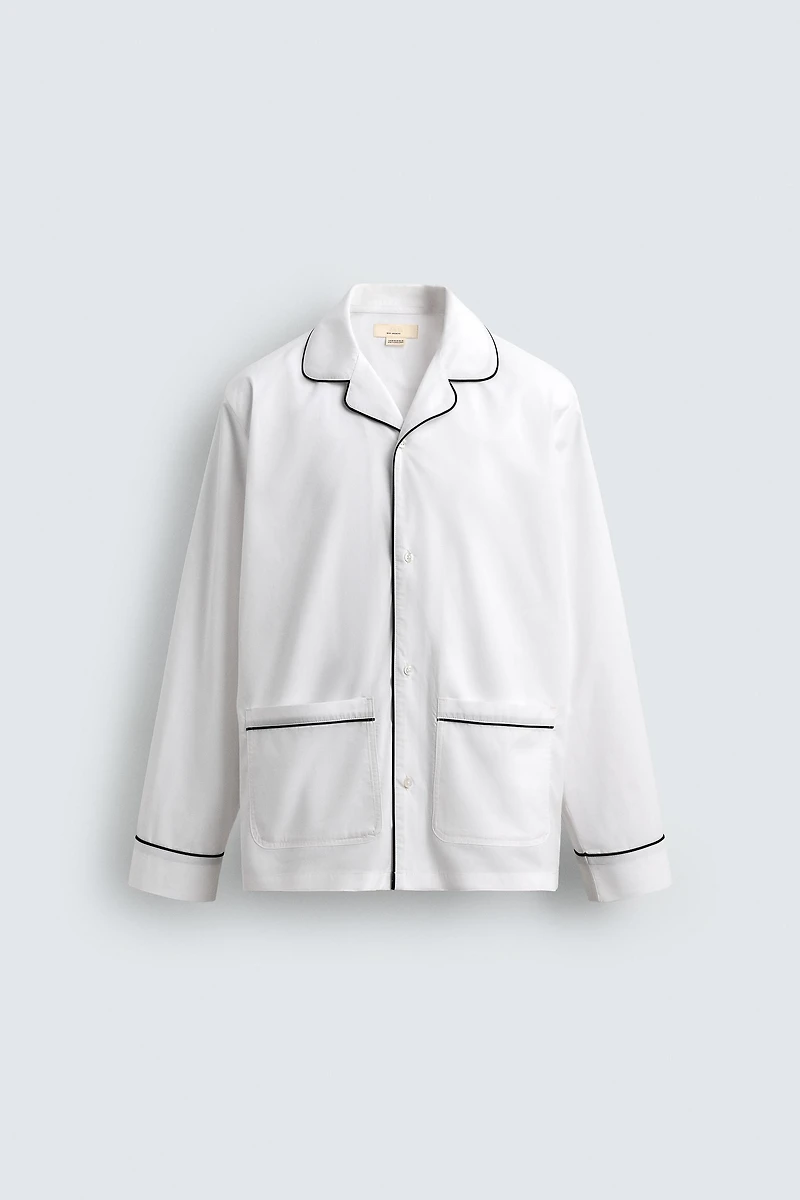 LIMITED EDITION PAJAMA SET WITH CONTRAST PIPING