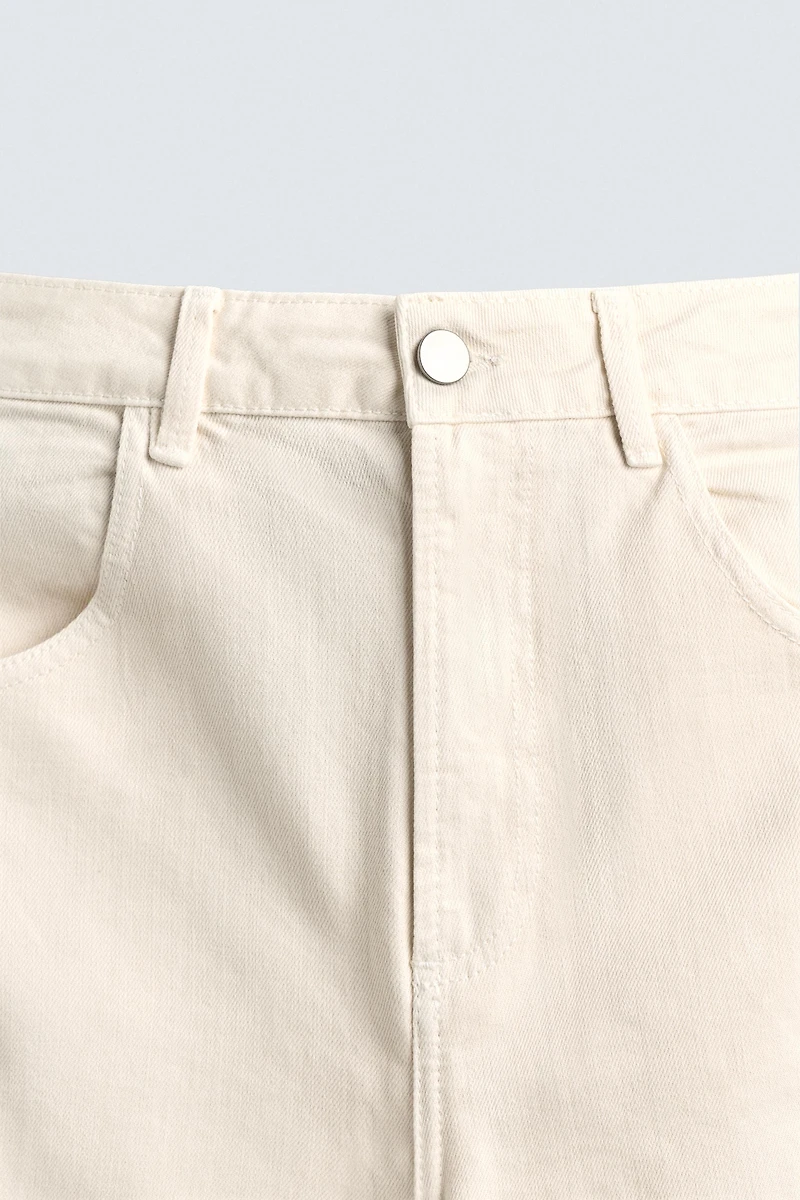 SEAMED BAGGY FIT CARGO PANTS