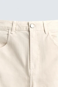SEAMED BAGGY FIT CARGO PANTS