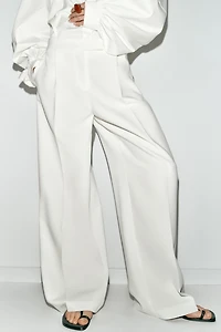 PANTALON LARGE À PINCES