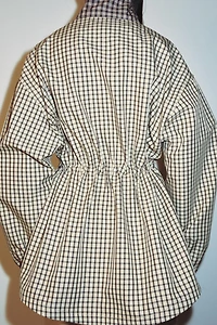 PLAID HIGH-NECK JACKET