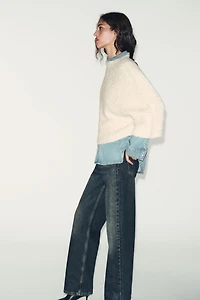 CHUNKY KNIT CAPE JUMPER