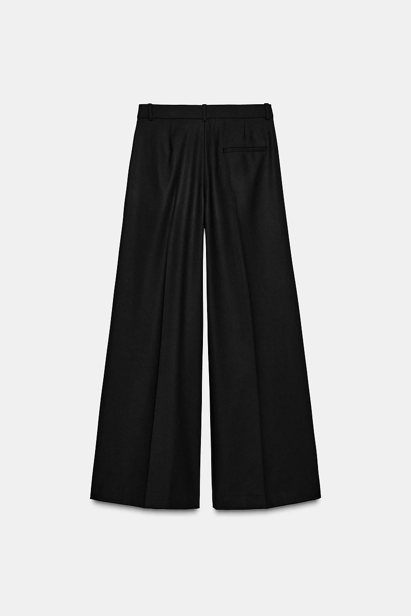 WIDE LEG PLEATED PANTS ZW COLLECTION