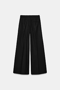 WIDE LEG PLEATED PANTS ZW COLLECTION