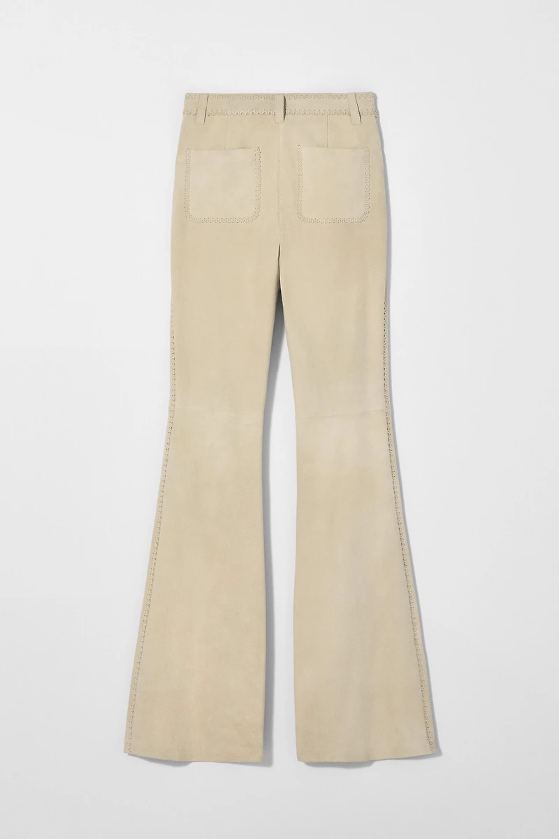 PANTALON EN CUIR DAIM À NŒUDS KATE MOSS X ZARA