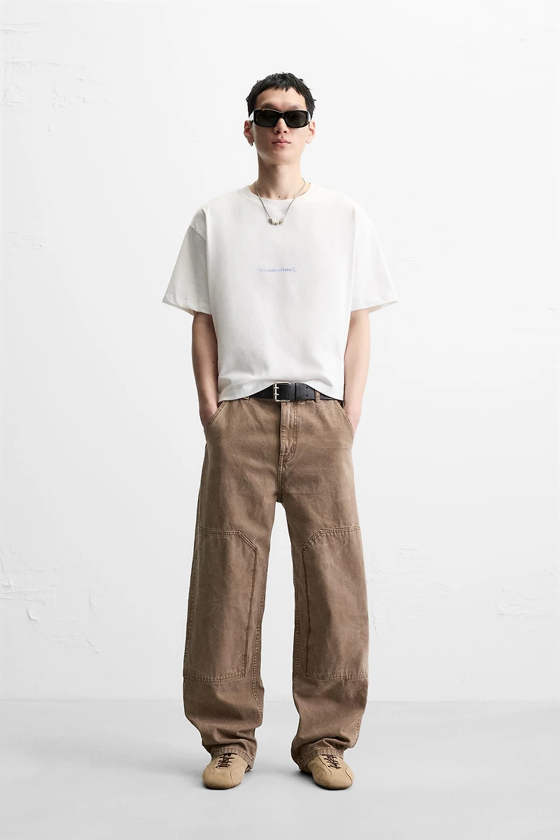 WASHED PRINT T-SHIRT