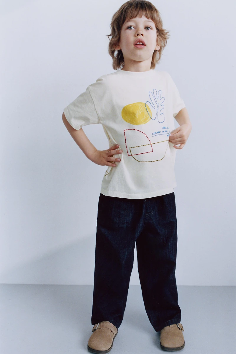 GEOMETRIC PRINT T-SHIRT