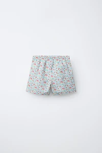 6-14 YEARS/ FLORAL SWIM SHORTS