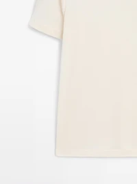 Short sleeve T-shirt with contrast seam detail