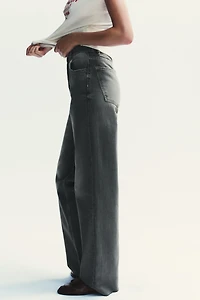 TRF HIGH WAIST WIDE LEG FULL LENGTH JEANS