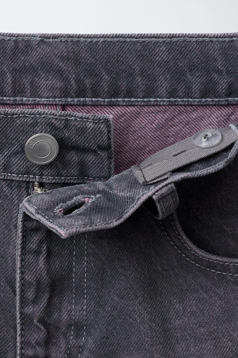 JEAN COUPE DROITE EFFET DÉLAVÉ