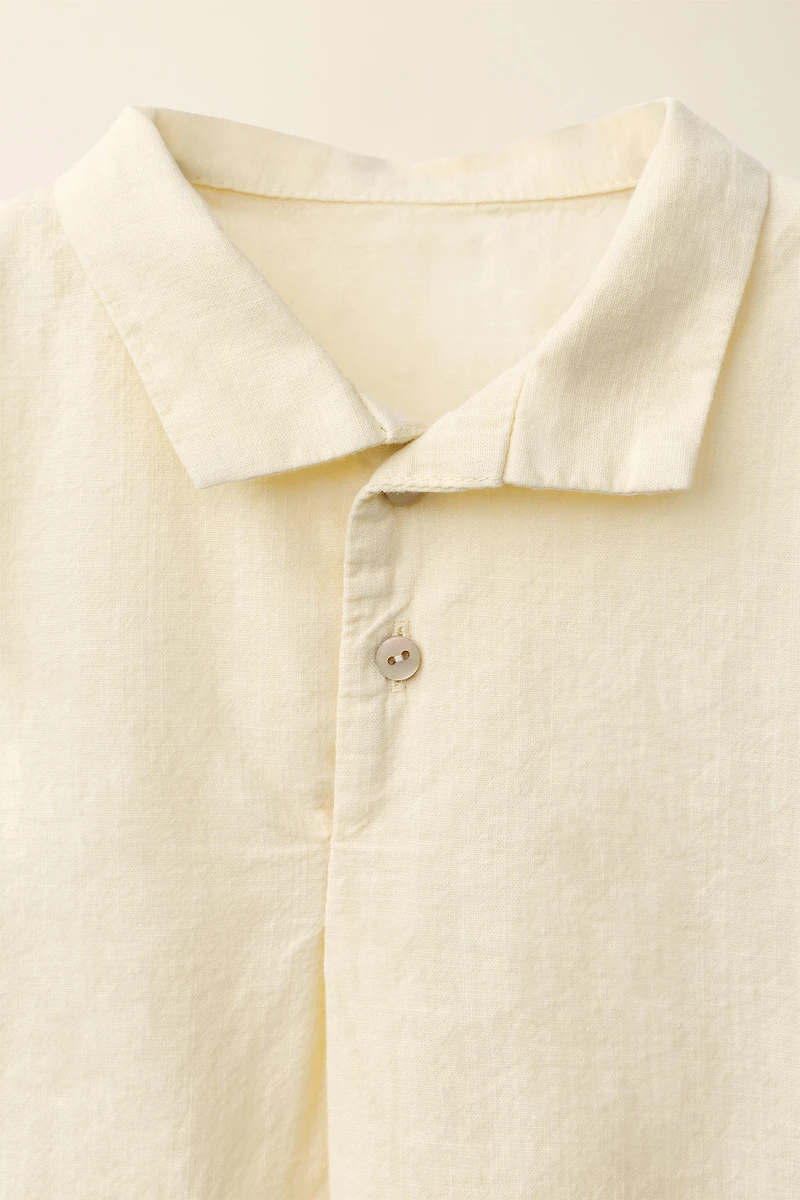 SLUB SHIRT CREATED BY CARAMEL LONDON X ZARA