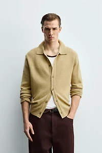 100% WOOL CARDIGAN