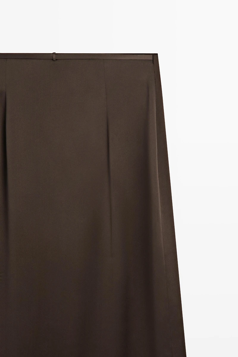 100% silk lace-detail pareo skirt