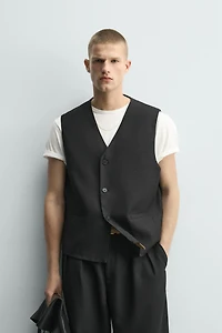 LINEN - WOOL VEST