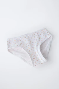 1 1/2-6 YEARS / SIX-PACK OF FLORAL UNDERWEAR