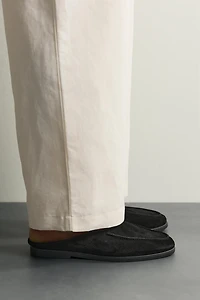 LEATHER MULE LOAFERS