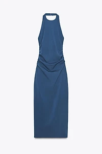 ROBE HALTER DRAPÉE