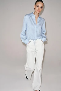 ZW COLLECTION STRIPED SHIRT WITH TIES