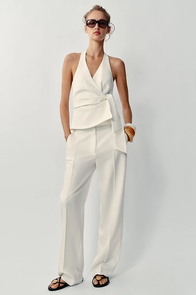 KNOTTED HALTER VEST