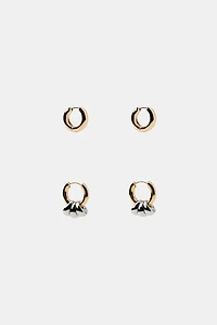 PACK OF COMBINED HOOP EARRINGS