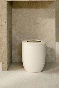 CERAMIC BATHROOM TRASH CAN TABLE